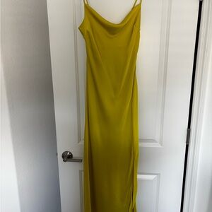 Express Mustard Yellow Midi Dress